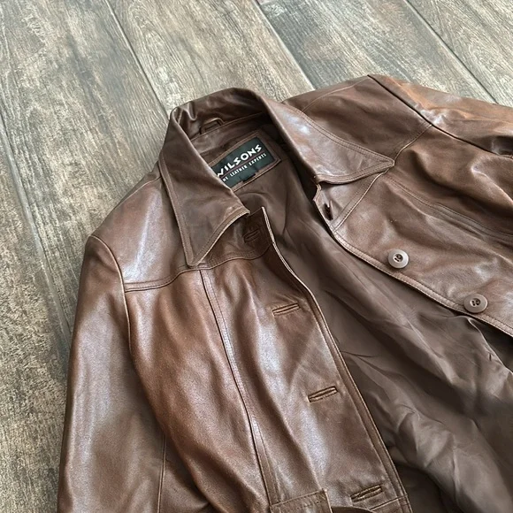 Genuine Wilson’s Leather Coat - Picture 2 of 8